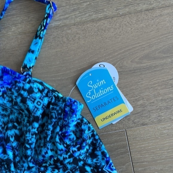 Nwt Swim Solutions Santorini Underwire Tankini Swim Top - Picture 5 of 6